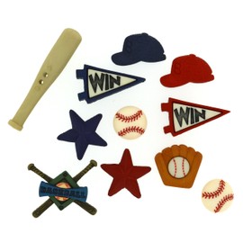Dress It Up Baseball Buttons, Varies
