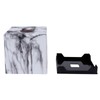 Tissue Box with Marble Printing Square Toilet Paper Holder for
