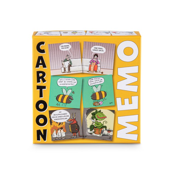 Inkognito Lege Game, Memo Game, Occasion: "Cartoon", Motif: Comic "Cartoon