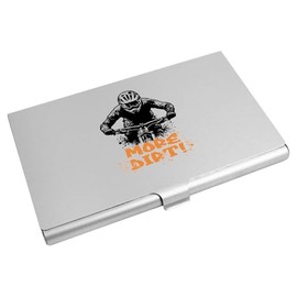 Azeeda 'More Dirt! Mountain Biker' Business Card Holder/Credit Card Wallet (CH00042355)