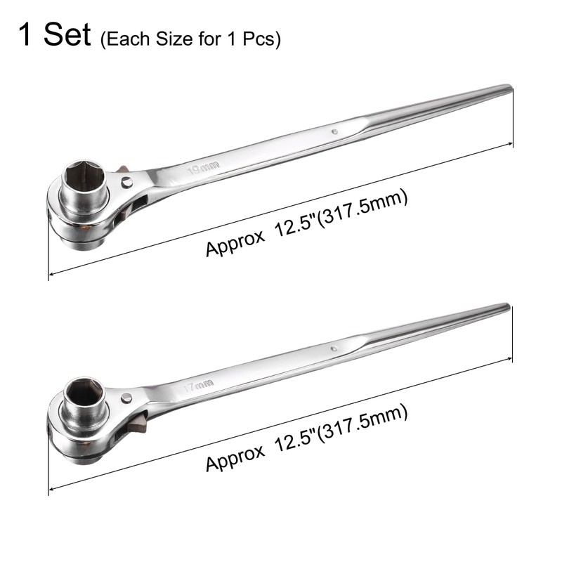 uxcell 19mm x 22mm 17mm x 19mm Hexagon Scaffold Podger