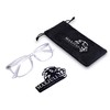 MAXJULI Fake Glasses with Cute Nerd Frame Reading/Gaming/TV/Phones Glasses for