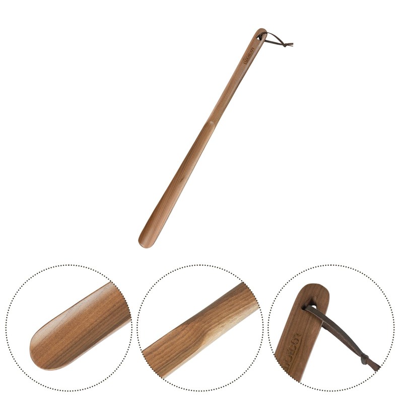 Luxdecor Long Handled Wooden Shoehorns-15in/24in/31.5in Wooden Long Handle Shoe Horn