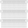 Audab 360Pcs Keychain Bulk, 120Pcs Keychain Rings with Chain and