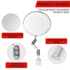 Inspection Mirror with Magnetic Base - 3.35 inch Swivel-Free Angle