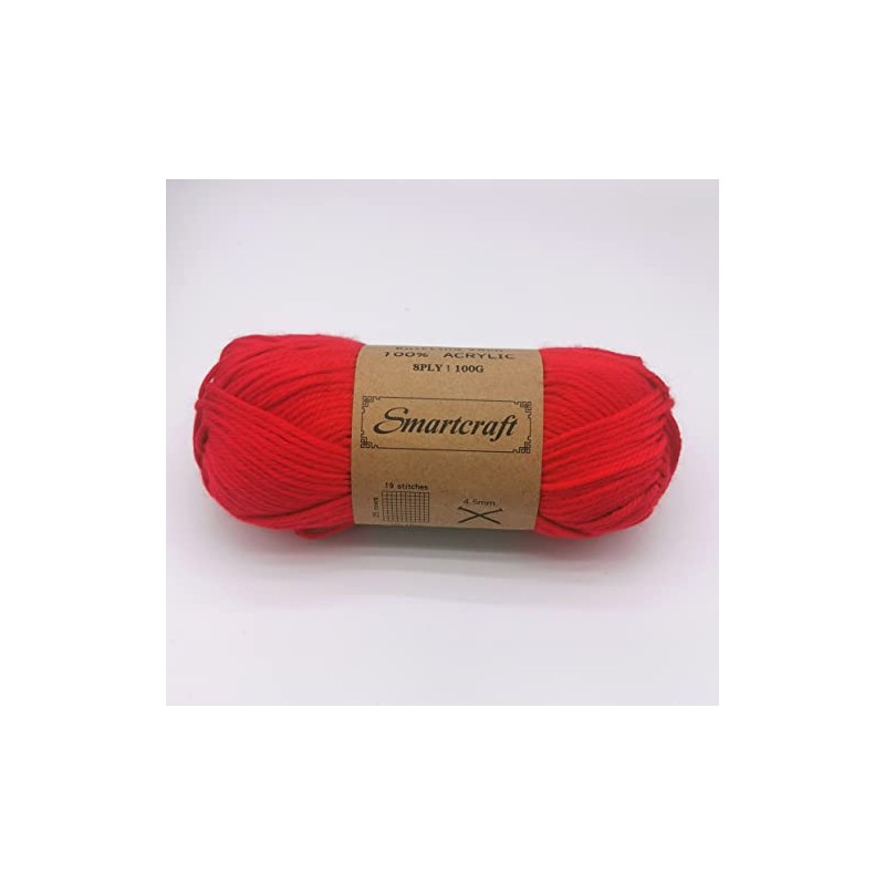 Smartcarft Super Soft Glossy Knitting Yarn 100g 8ply Acrylic Baby