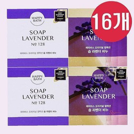 Seller Buddy V01 16 pieces Happy Bath Lavender Soap 4 x 4 Set 90g Soap Cleansing Beauty Soap Cleansing Face Wash Bath Face Wash / 16개 해피바스 라벤더 비누 4개x4세트 90g 솝 클렌징 미용 솝클렌징 세수 목욕 세안