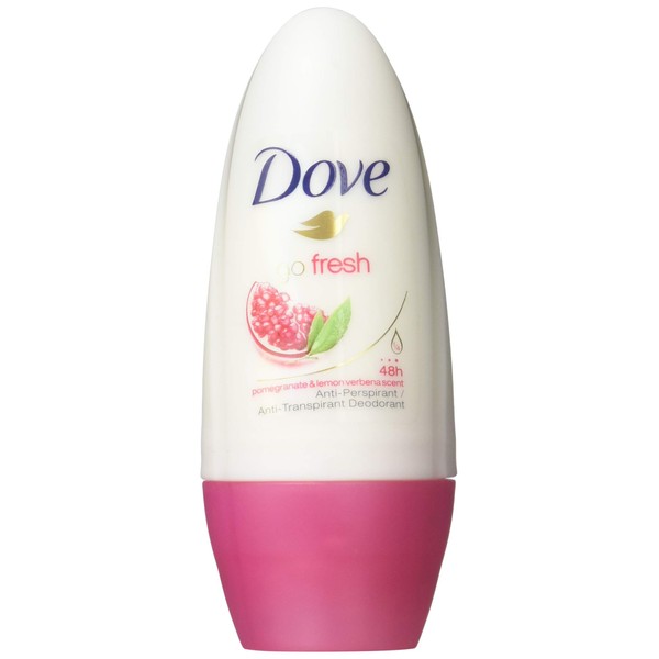 Dove Antiperspirant Deodorant Roll-On, Go Fresh Pomegranate & Lemon Verbena, 1.7 Oz / 50 Ml (Pack of 6)
