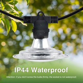 Espird Outdoor Grow Lighs,22FT Waterproof String Grow Light,Full Spectrum Grow Light Strip, Outdoor Grow Light for Veg Seedling Flower in Greenhouse, Garden, Backyard, Farm (6-Light)