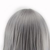Bob Short Hair Wig Heat Resistant Synthetic Gray Breathable Fluffy