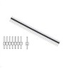 RM2.54 Pin Header Gold-Plated 40-Pin 1 Row Straight Pack of 20