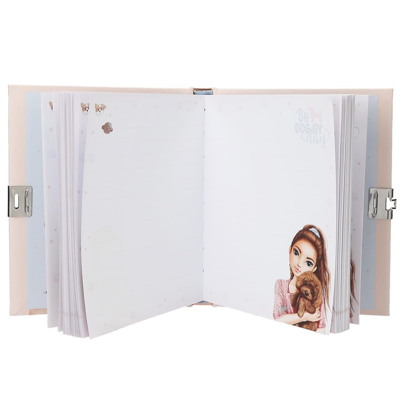 Depesche TOPModel Kitty and Doggy 13570 Diary with Heart Lock