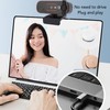 1080P Webcam with Microphone Noise Canceling, Web Camera 30fps Facial