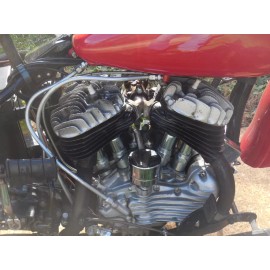 AAOK "Zinc" VALVE SPRING COVER SET for 1941 - 1973 Harley 45 & Servi-Car Motors