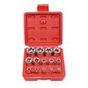 14Pcs E-Torx Star Socket Set with Case, 1/4, 3/8, 1/2