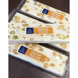 Leonidas Soft Nougat with Almonds, Set of 3 (Almond Nougat, 75g)