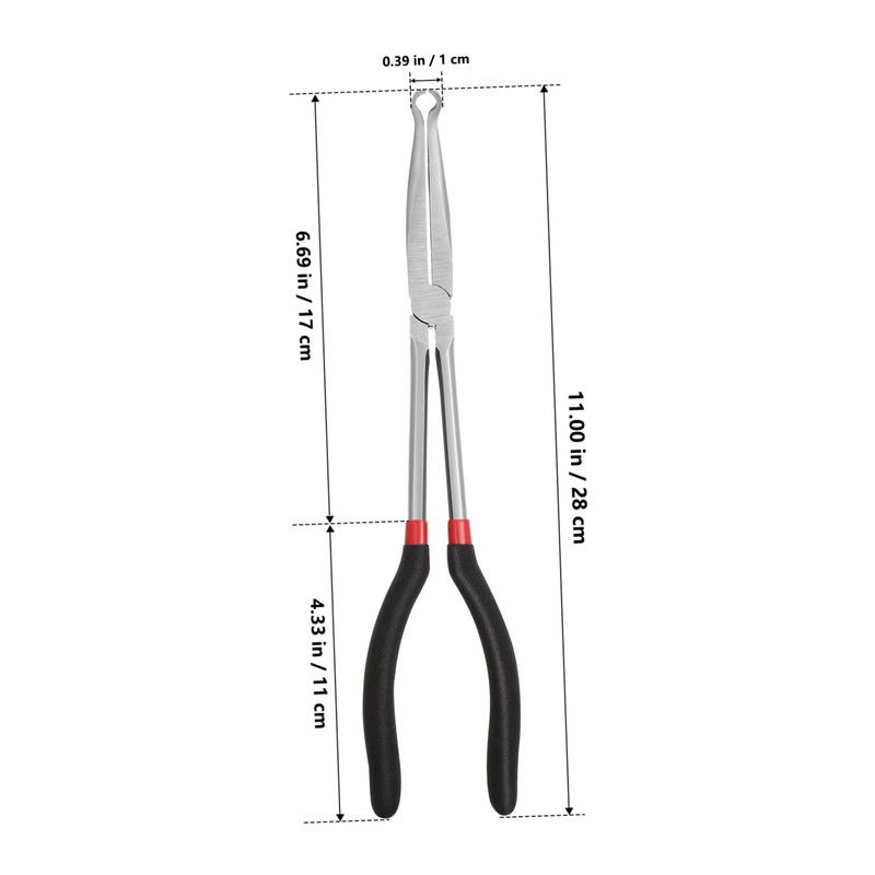 TEHAUX Long Reach Pliers Extra Long Needle Nose Pliers with