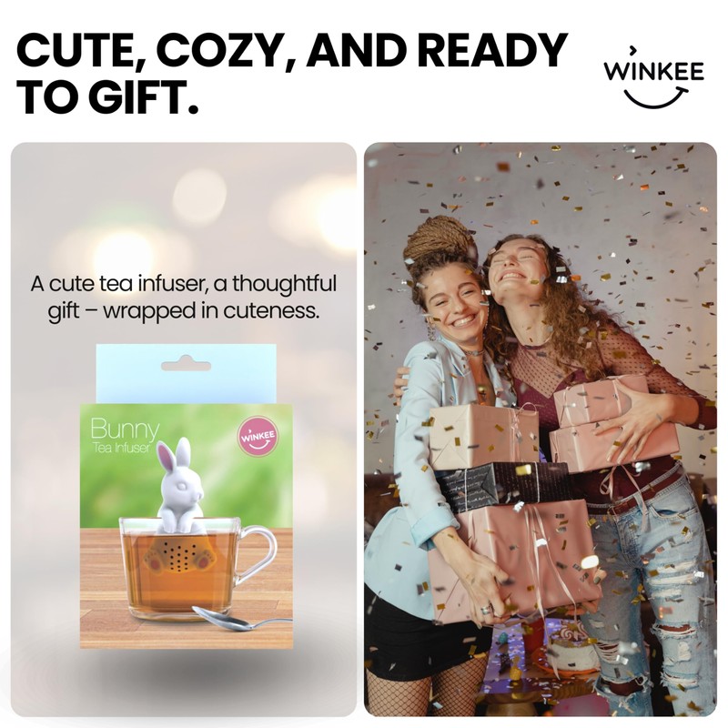 Winkee - Cute Animal Tea Infuser: Tea Egg for Loose