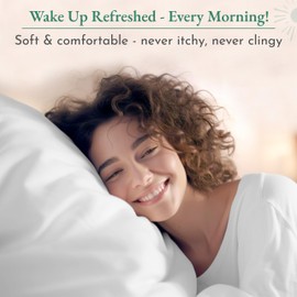 California Design Den California Design Den Queen Sheet Set - Luxury 600 Thread Count Sateen, 100% Cotton Deep Pocket Queen Sheets with All Around Elastic for a, Hotel Quality Bedding Set - White