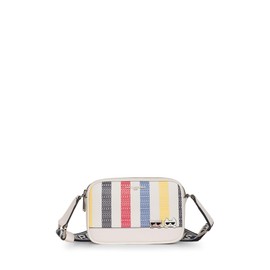 KARL LAGERFELD Women's Maybelle Crossbody Cross Body, White Multi, One Size