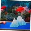 Mobestech 2pcs Miniature Floeberg Model for Fish Tank Realistic Iceberg