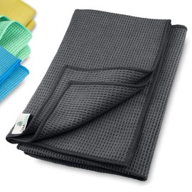 Elexaclean Microfibre Drying Cloth, Premium Waffle Cloth (60 x 40 cm) Super Soft Quality for Car, Glass, Kitchen, Crockery, Bathroom
