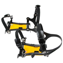 EVERNEW EBY015 Adjustable Width 6-Prong Crampons, Large, Yellow