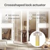  Hinged Door Lock Actuator for Patio Doors,Compatible with Ander-sen