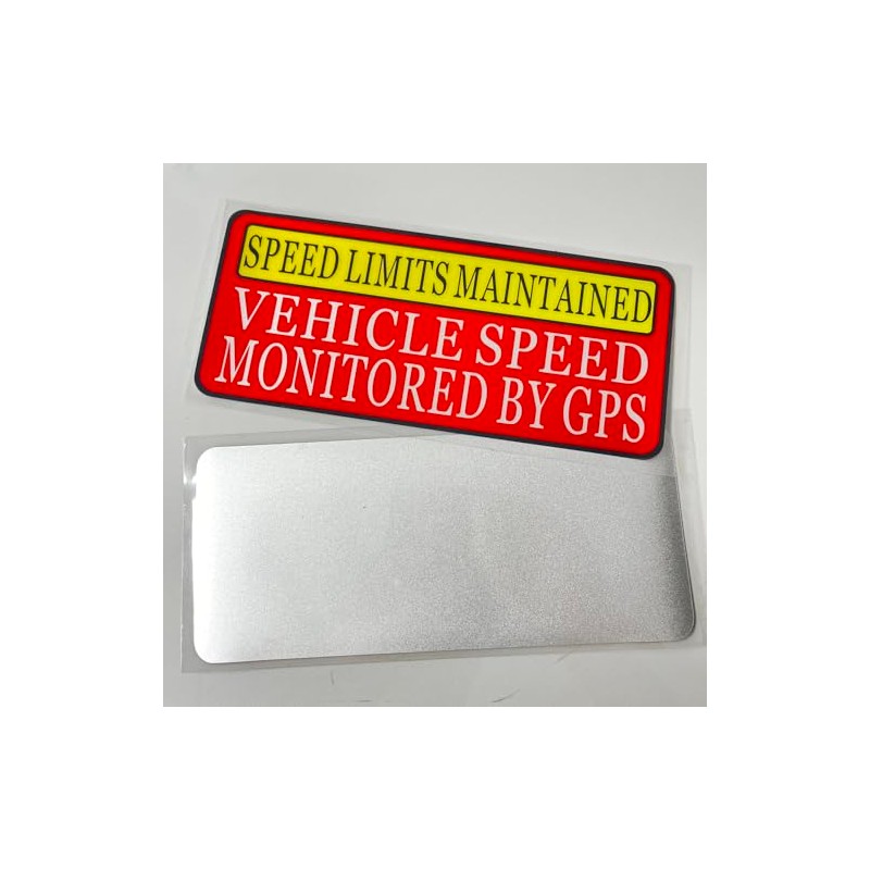 Speed Limit Car Sticker -Vehicle Speed is Monitored by GPS