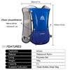 HINATAA 5L Multifunction Hydration Backpack Super Lightweight Breathable Mesh Adjustable