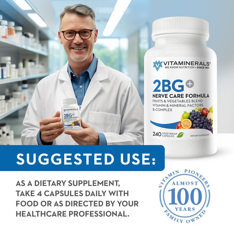 Vitaminerals 2BG+™ B Complex Immune Support High Potency B Complex