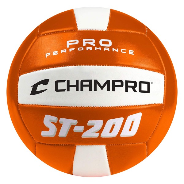 CHAMPRO Pro Perforamnce Volleyball - Grass, Sand, Indoors, Orange, Orange (VB-ST200OR)