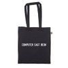 clothinx Computer says no - cotton bag, black, Langhenkel