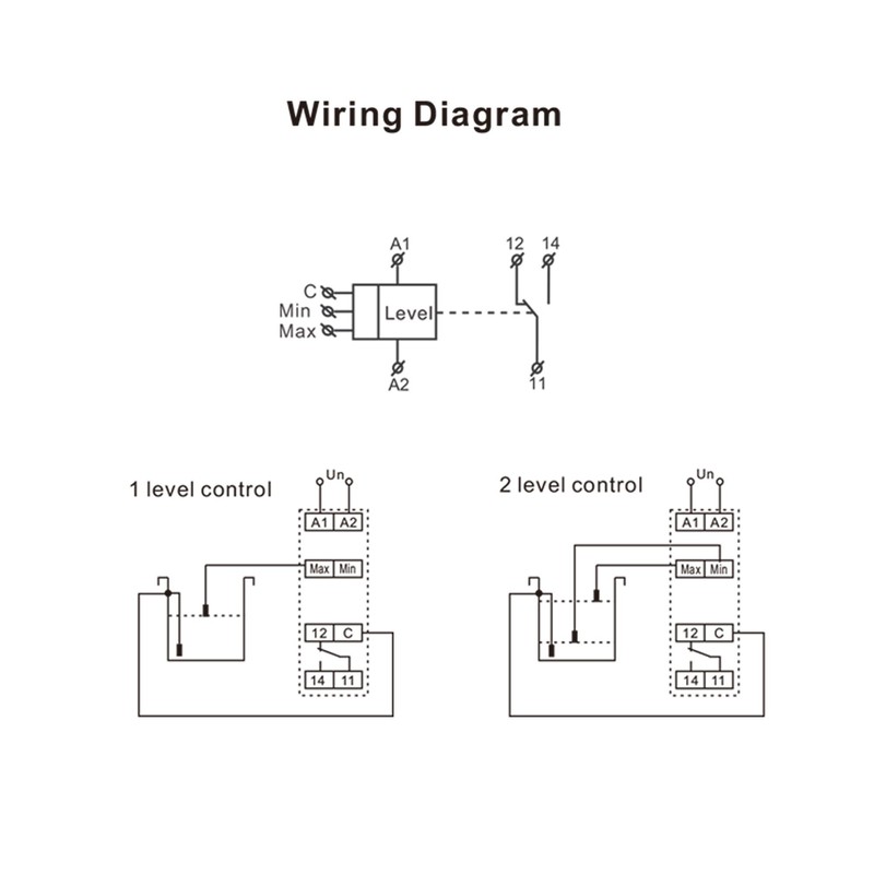 GAEYAELE GRL8 Liquid Timer Control Relay Electronic Liquid Level Controller