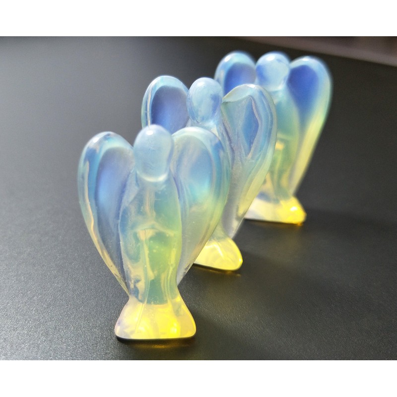 Mina Heal Set of 3 Pocket Guardian Angel Figurines Made