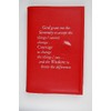 Alcoholics Anonymous AA Big Book Cover Serenity Prayer & Medallion Holder Red