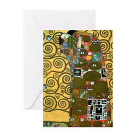CafePress Fulfillment By Gustav Klimt Greeting Cards Folded Greeting Card Matte