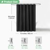 Dynamene Extra Long Fabric Shower Curtain - Waffle Weave 84