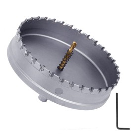 160mm / 6.3 inch Metal Steel Hole Saw Drill Bit, Metal Hole Cutter for Thick Metal,Stainless Steel,Iron and Wood (160mm / 6.3 inch)