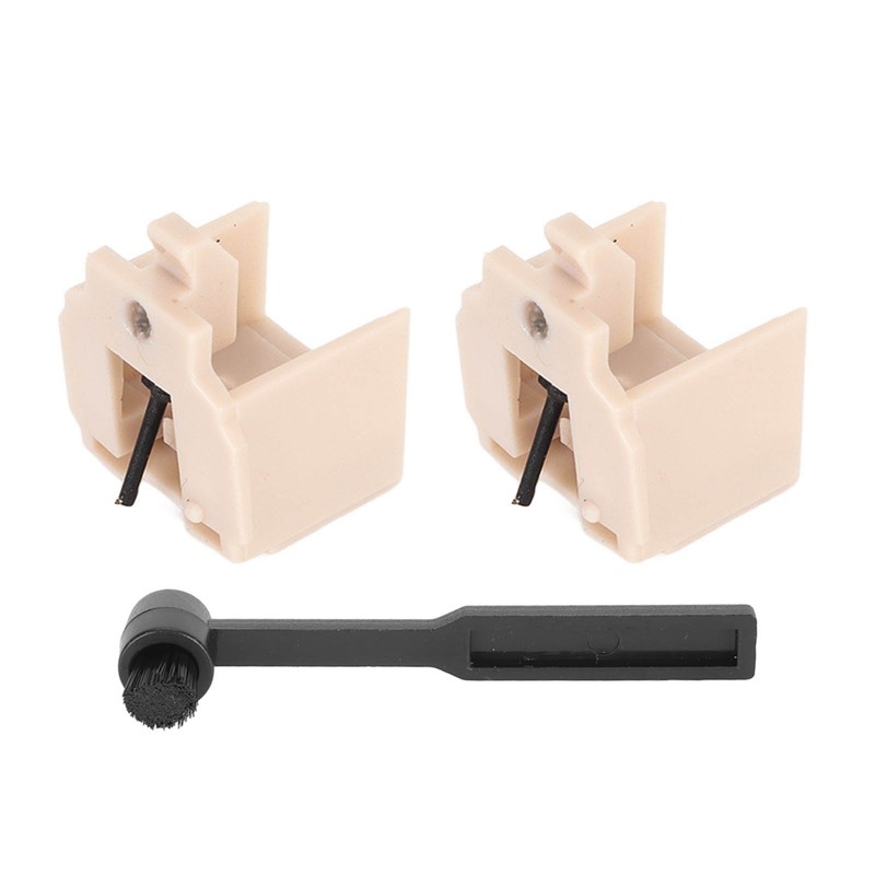 2PCS Record Player Needles Replacement Turntable Needles with Stylus Cleaning