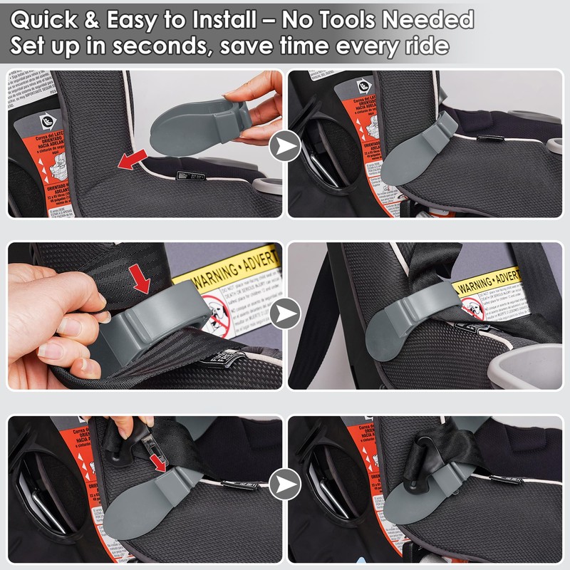 Doytn Car Seat Strap Organizer Clip – Keep Harness Straps