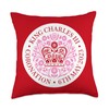 British King III Charles Memorabilia Kings Coronation 2023 Throw Pillow