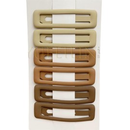 6 Pcs 2.5 Inch Matte Metal Snap Hair Clips Grips Hair Barrettes BB Clips Pins Styling Hair Accessories for Girls,Women,keep loose hairs bangs and flyaways away from face (Cream-Brown Set)