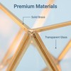 JIARI Glass Pen Holder Cup for Desk, Pencil Cup Holder,