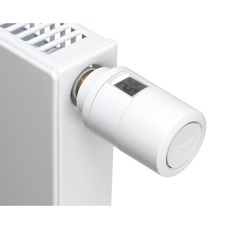 Danfoss Eco Radiator Thermostat 014G1115, Programmable Thermostat with Bluetooth Connectivity,