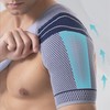 어깨 압박 보호대 한쪽 어깨 밴드 운동 어깨보호대 조절 가능