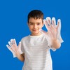 SADIKALO Kids Disposable Gloves - 100 Pcs Small Plastic PE