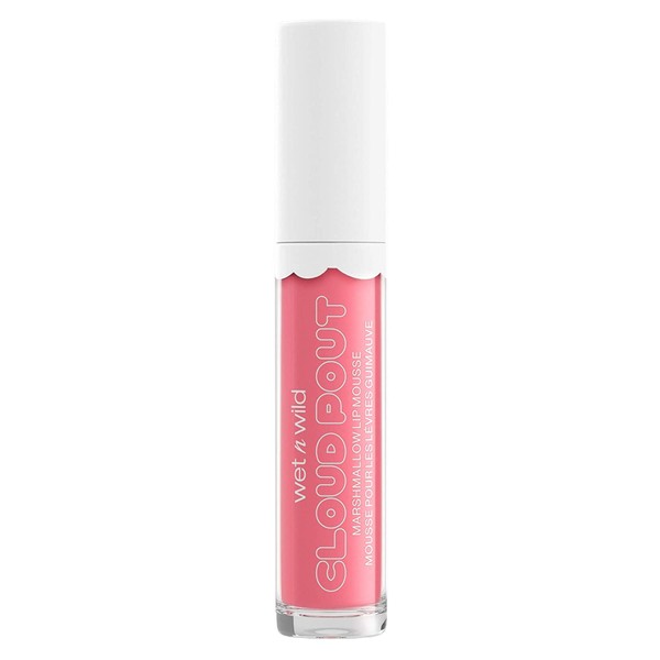 Wet n Wild, Cloud Pout Lip Mousse Cream Lipstick Pink, Pour Some Suga On Me, Marshmallow, 0.1 Ounce