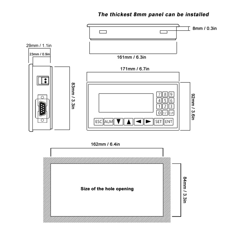 PLC Industrial Control Board 485 Text Display Controller Machine MS2N320-2AV-2UH