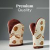 Folkulture Mini Oven Mitts Heat Resistant | (5.75 x 9)